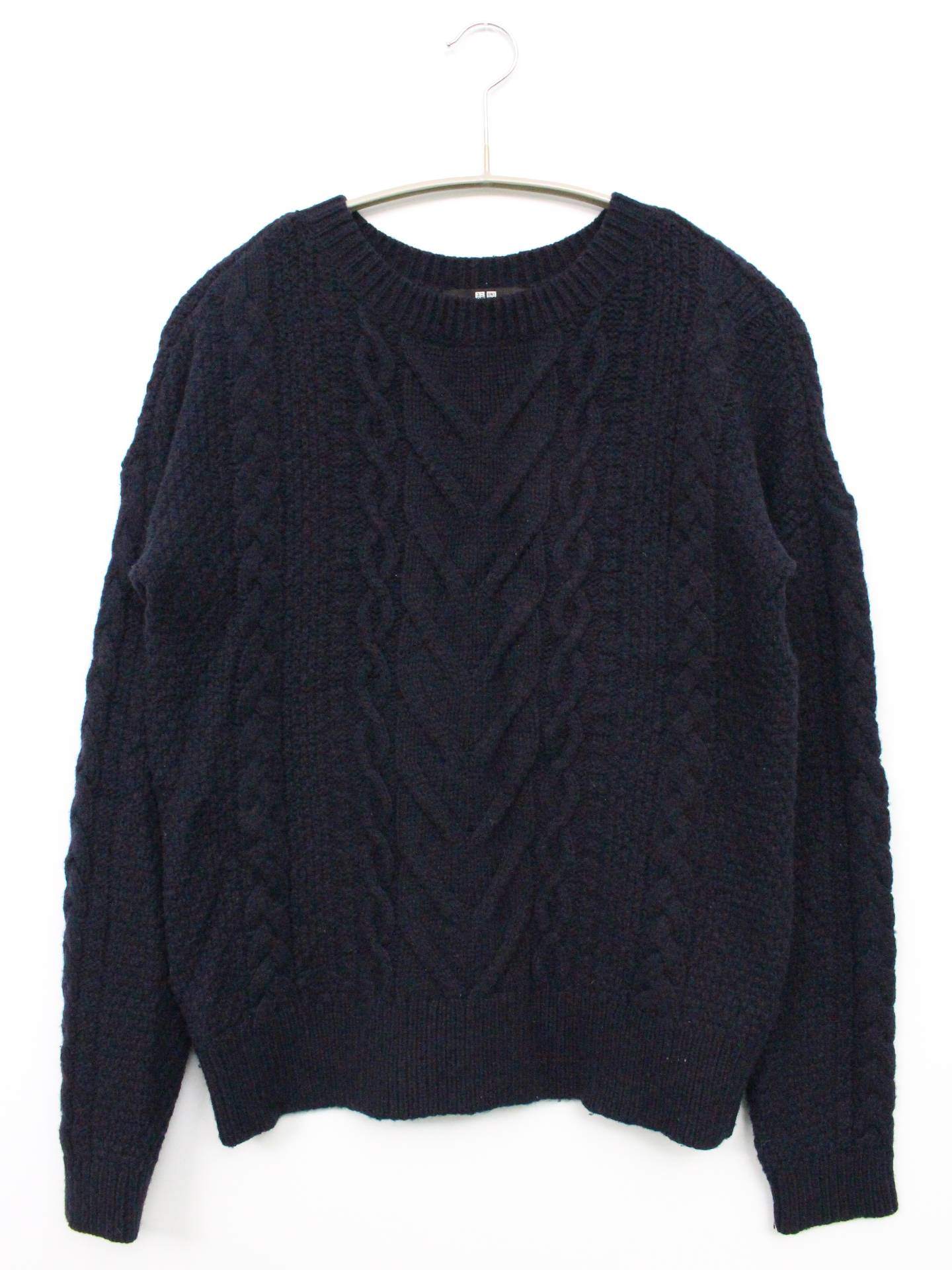 UNIQLO/ニット/セーター/トップス/ネイビー/L