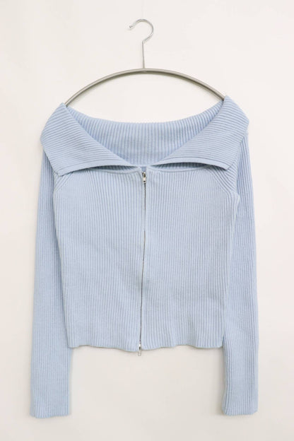 ニット/セーター/トップス/スカイブルー/F