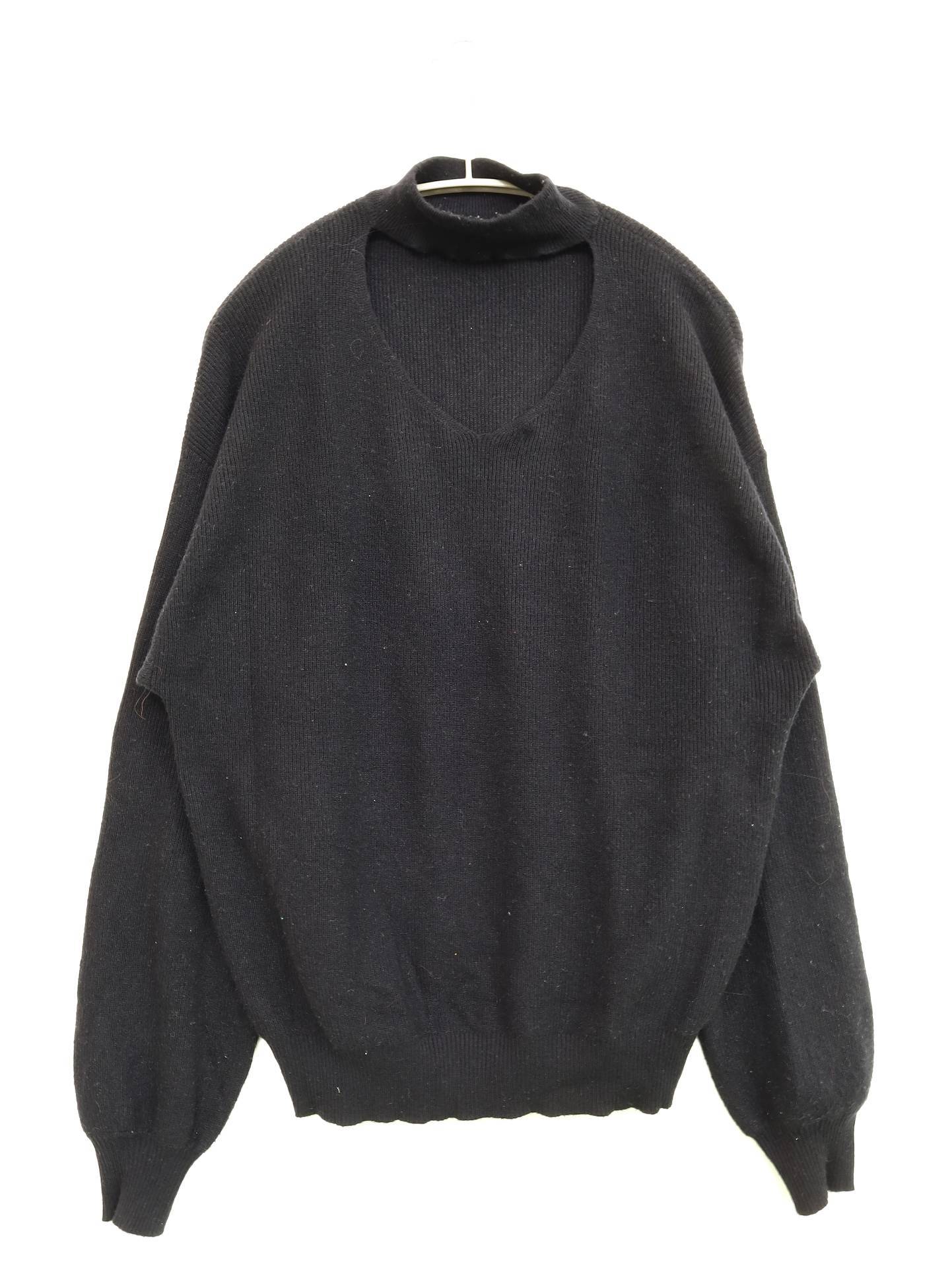 ニット/セーター/トップス/ブラック/L