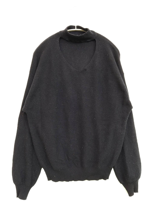 ニット/セーター/トップス/ブラック/L