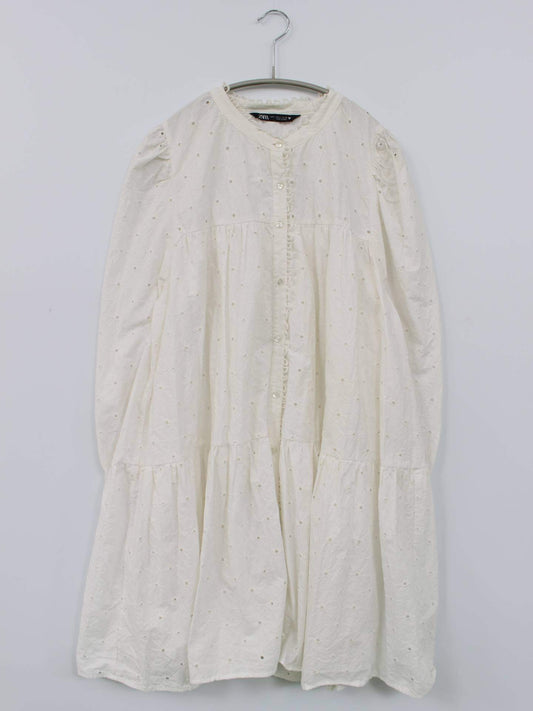 ZARA/ザラ/シャツワンピース/ワンピース/ドレス/ホワイト/L