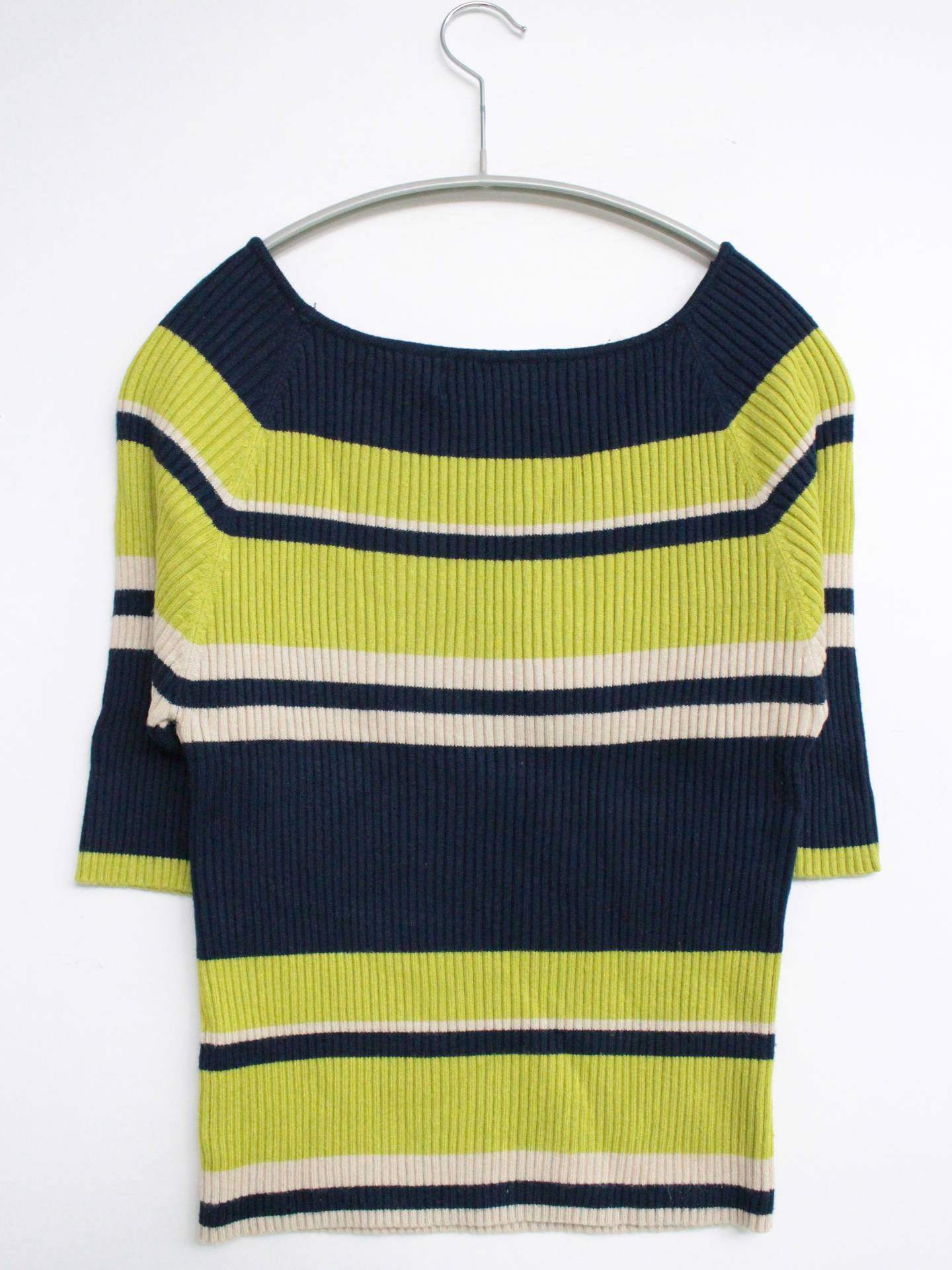 AZUL/アズール/ニット/セーター/トップス/イエロー/M