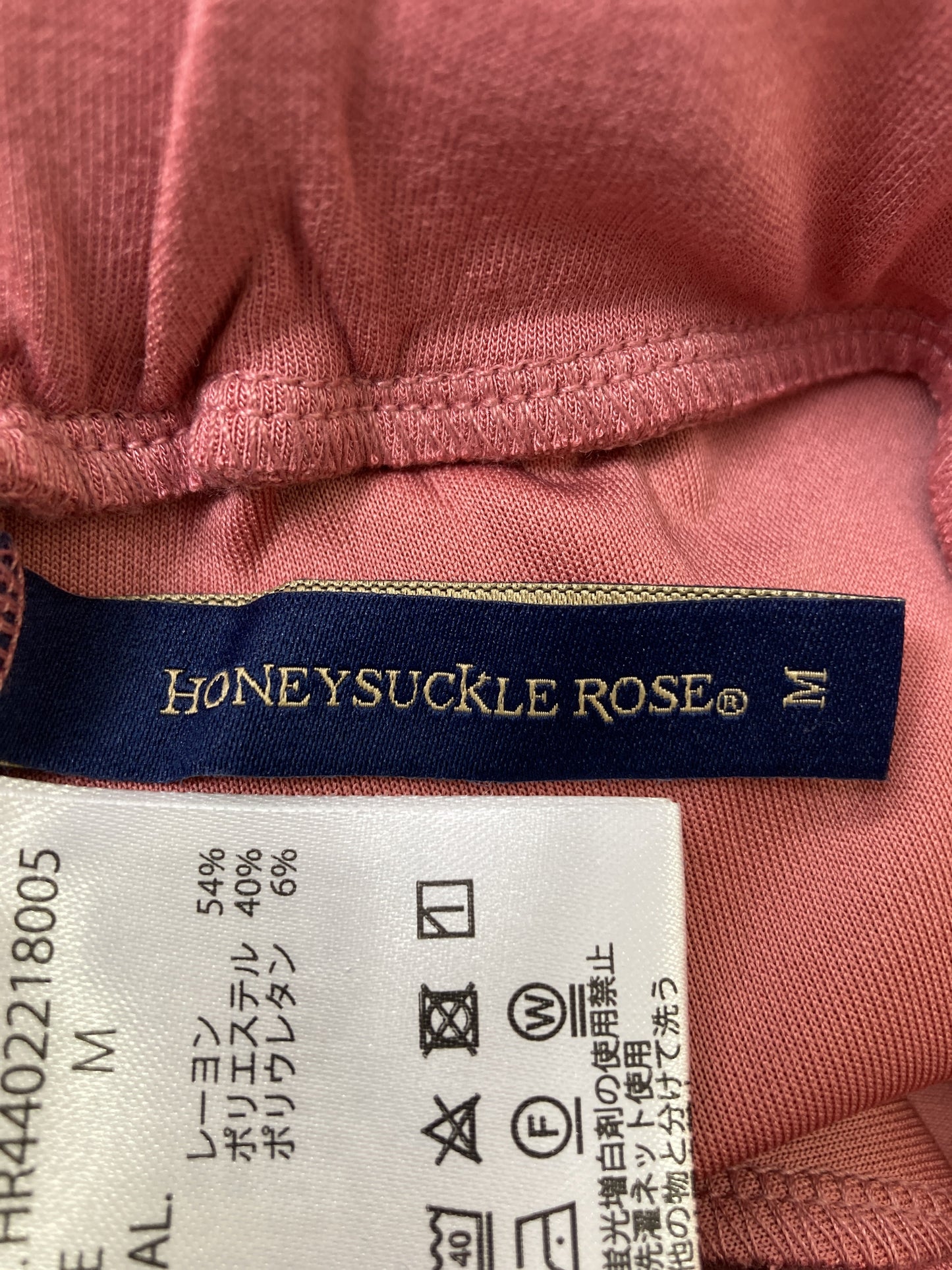 HONEYSUCKLE ROSE/ハニーサックルローズ/スラックス/パンツ/ピンク/M