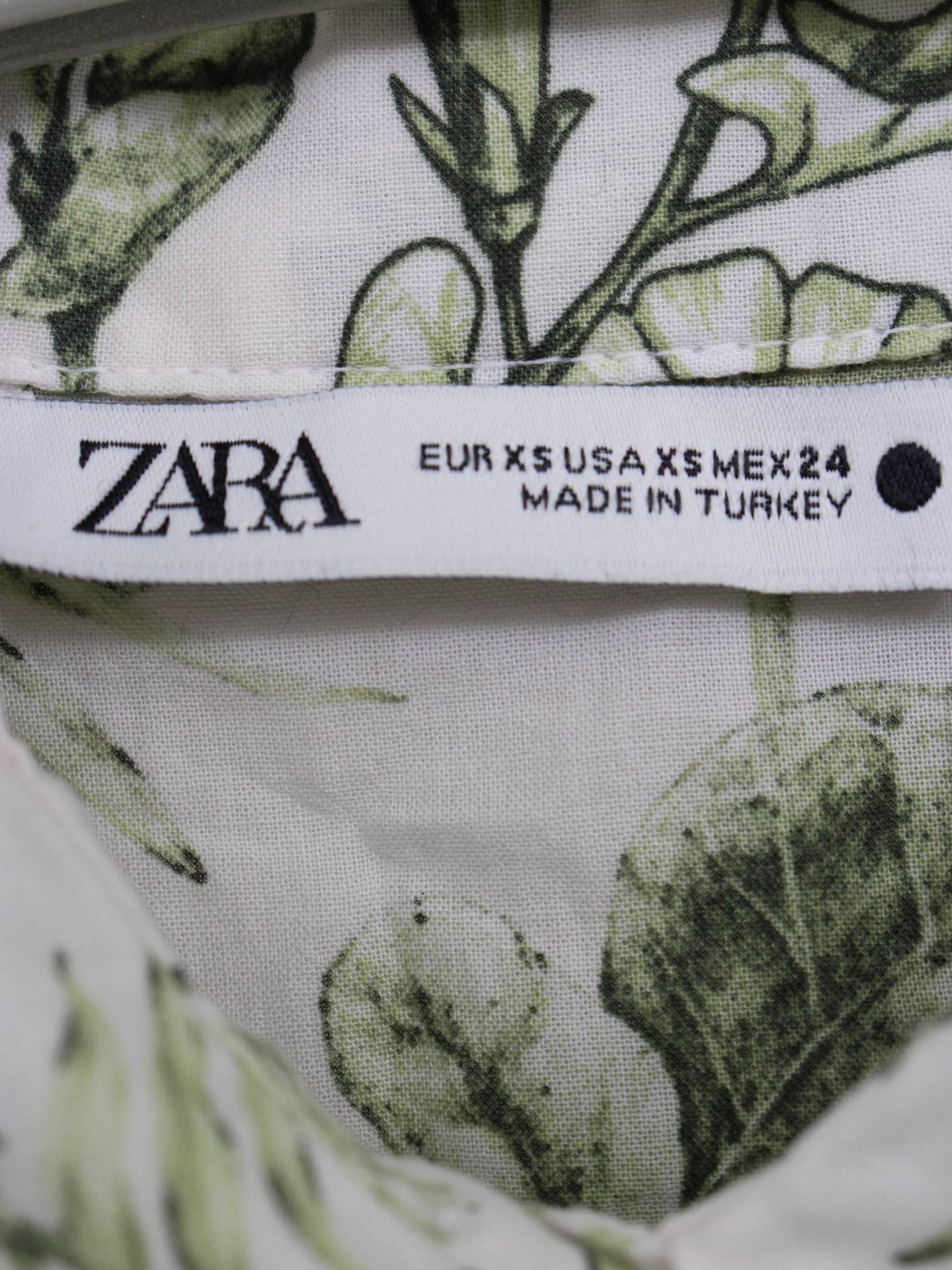 ZARA/ザラ/シャツ/ブラウス/トップス/ライトグリーン/XS