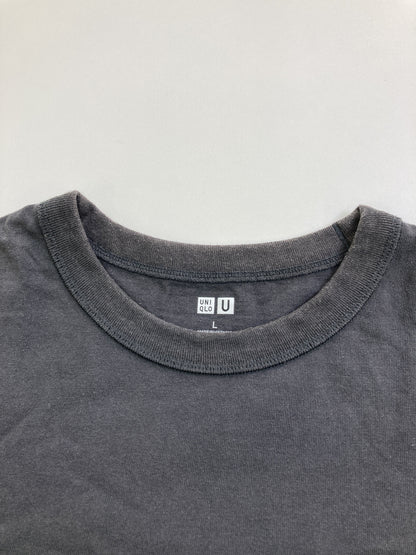 UNIQLO/ユニクロ/Tシャツ/カットソー/トップス/ブラック/L