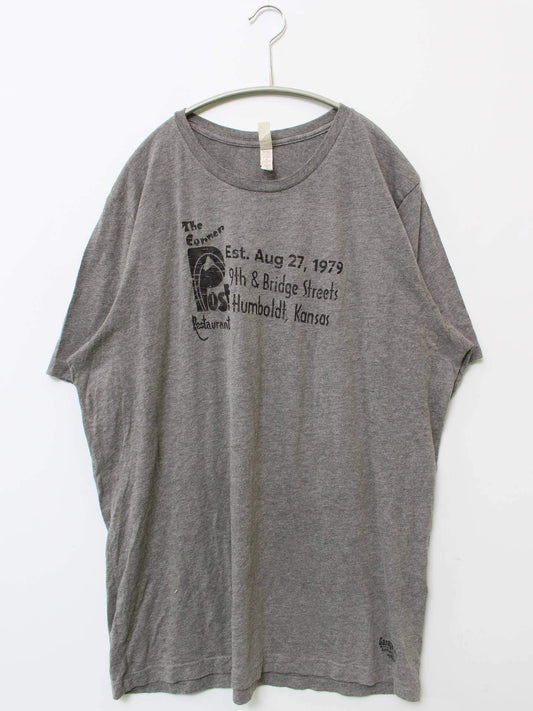 CANVAS/Tシャツ/カットソー/トップス/グレー/XL