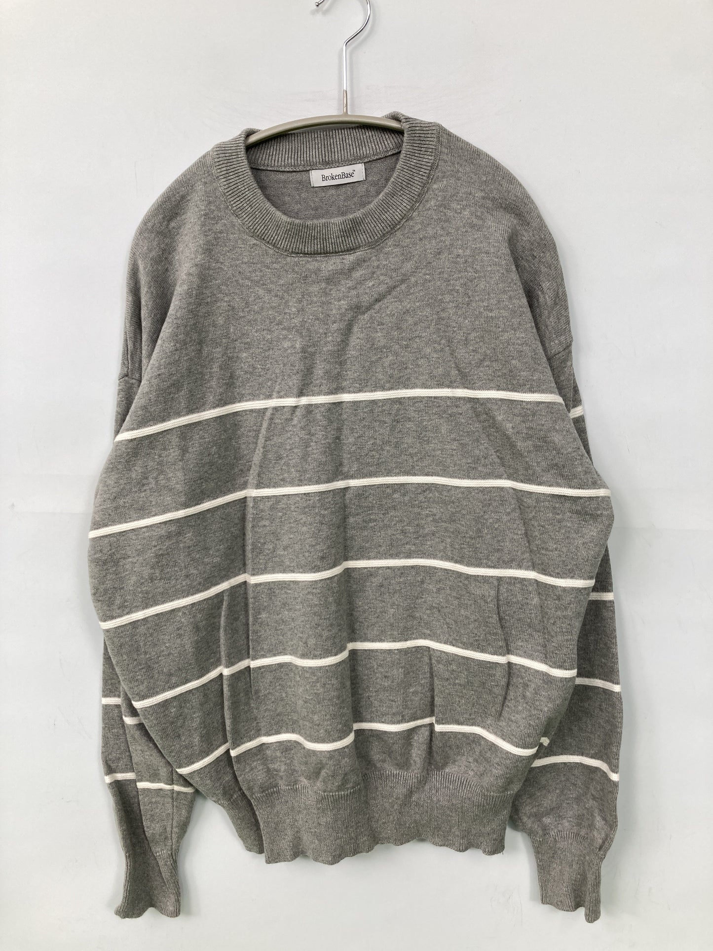 BROKENBASE/ブロークンベース/ニット/セーター/トップス/グレー/M