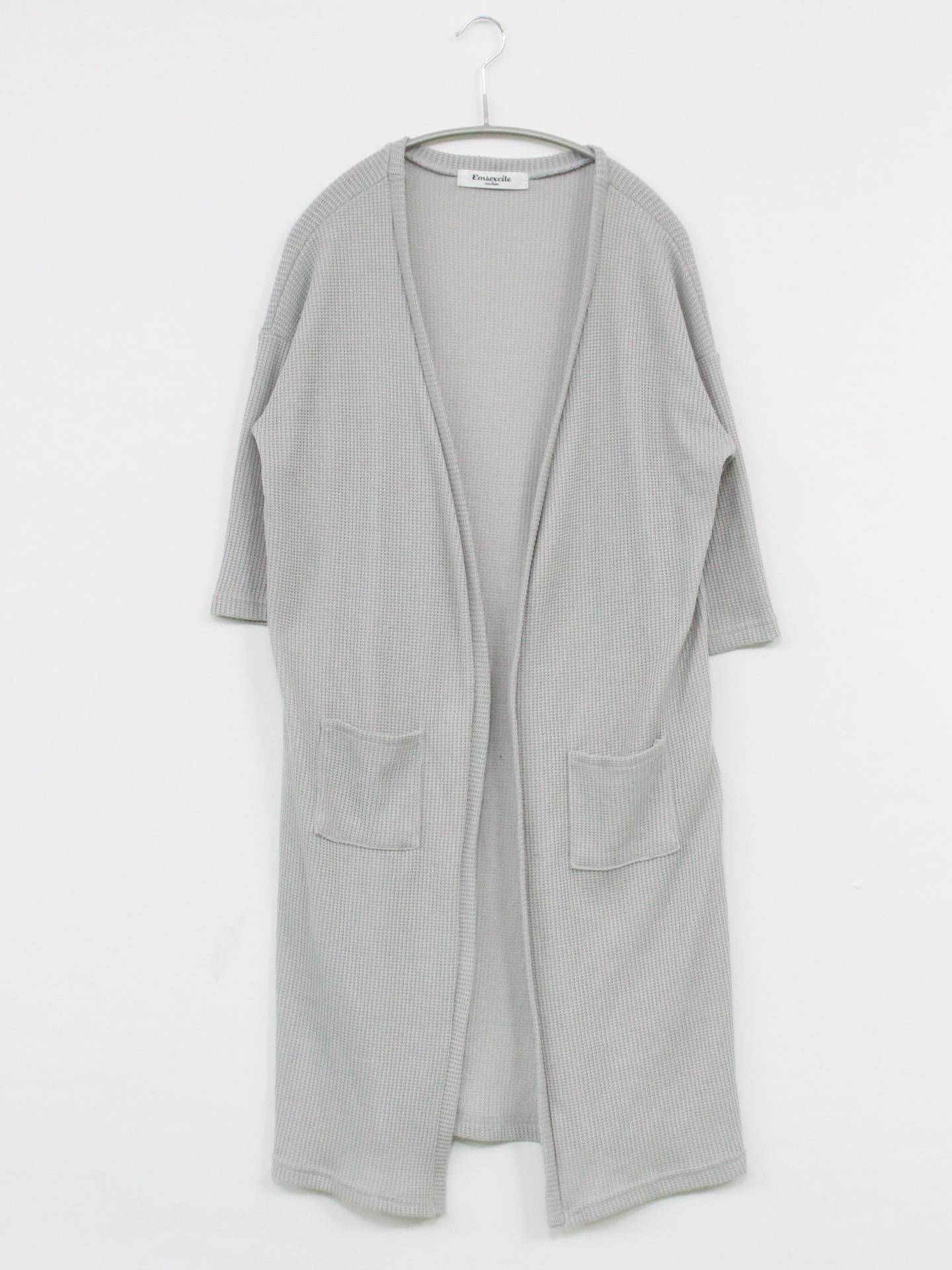 emsexcite/カーディガン/ボレロ/トップス/グレー/M