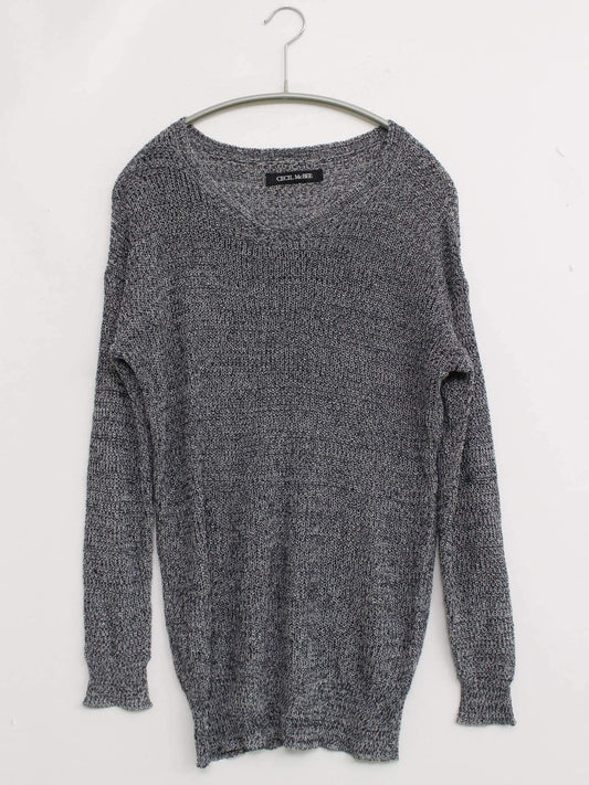CECIL McBEE/ニット/セーター/トップス/グレー/M