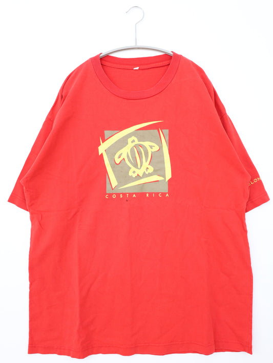 Tシャツ/カットソー/トップス/レッド