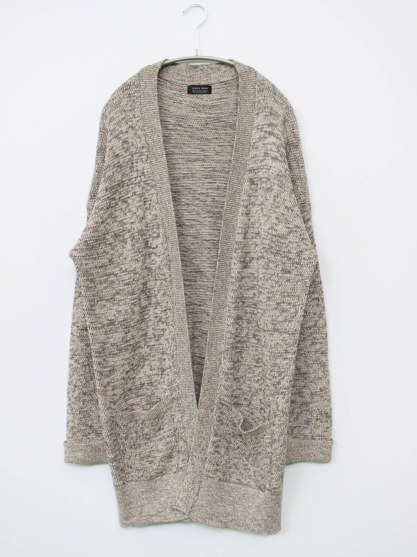 ZARA/ザラ/カーディガン/ボレロ/トップス/グレー/XL