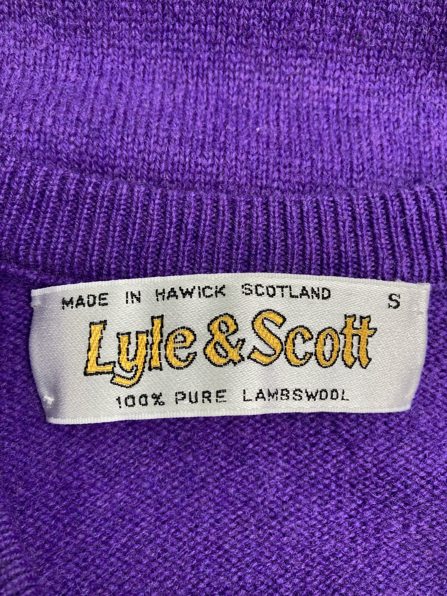 LYLE&SCOTT/ライルアンドスコット/ニット/セーター/トップス/パープル/S