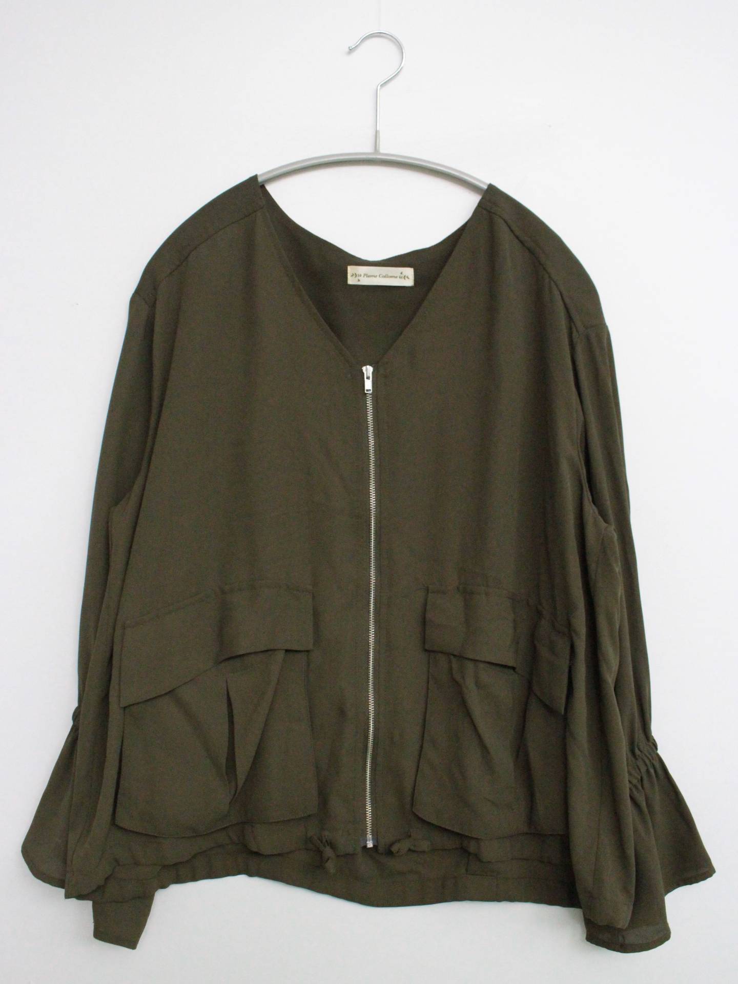 Plame Collome/カーディガン/ボレロ/トップス/カーキ/M