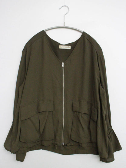 Plame Collome/カーディガン/ボレロ/トップス/カーキ/M