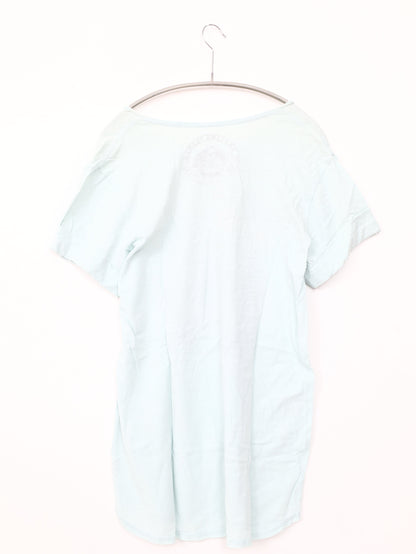 BARKING IRONS ON THE BOWERY/Tシャツ/カットソー/トップス/スカイブルー/M