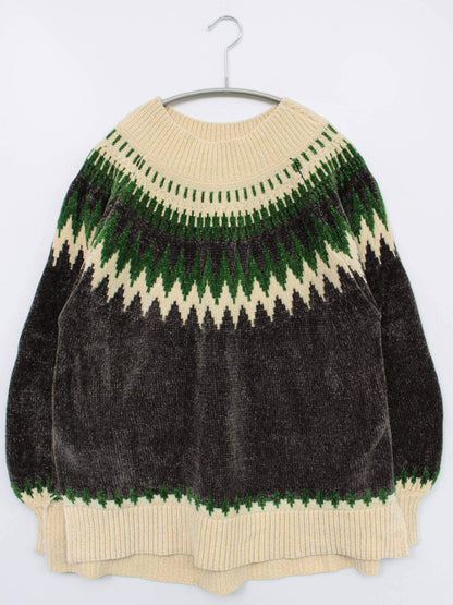 Live in comfort/ニット/セーター/トップス/グレー/L