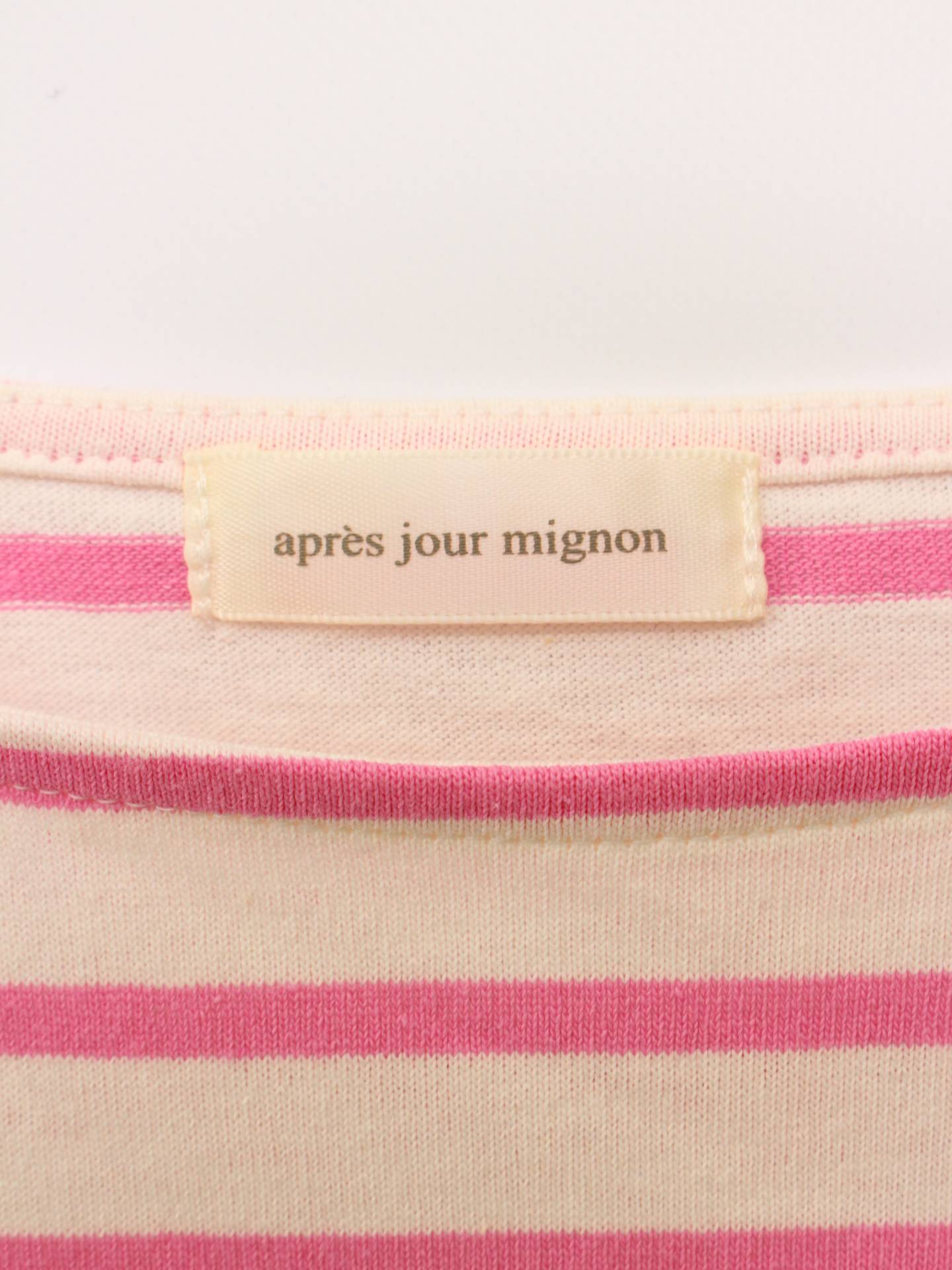 apres jour mignon/Tシャツ/カットソー/トップス/ピンク/LL