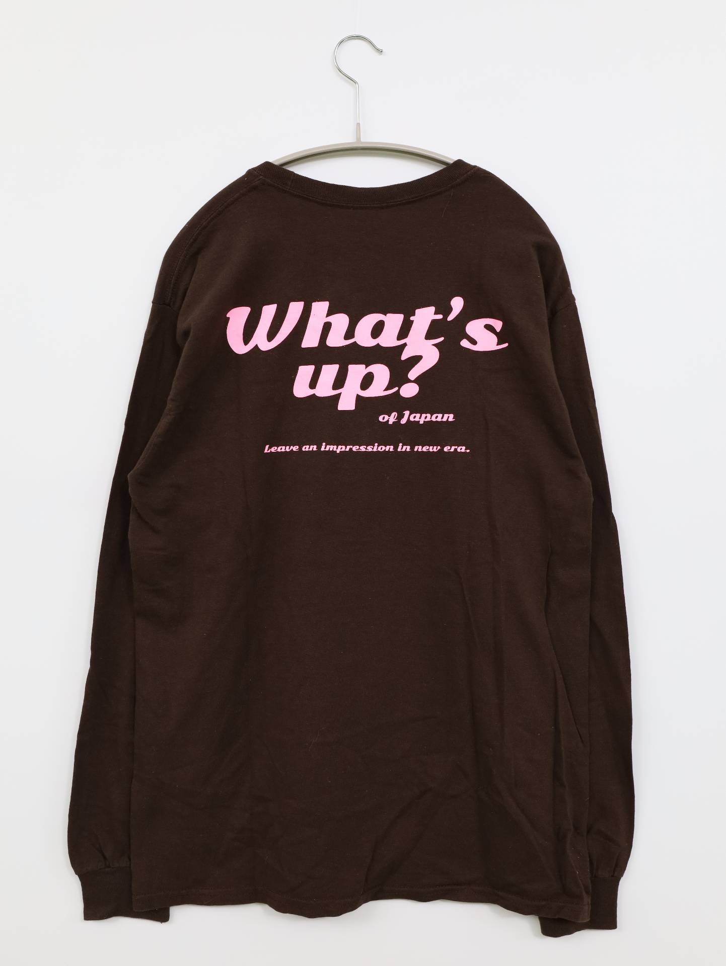 WHAT'S UP/Tシャツ/カットソー/トップス/ブラウン/M
