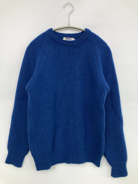 WAYS/ニット/セーター/トップス/ブルー/FREE