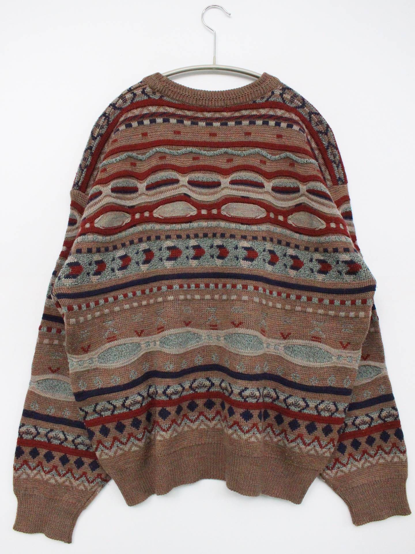 ニット/セーター/トップス/ベージュ/L