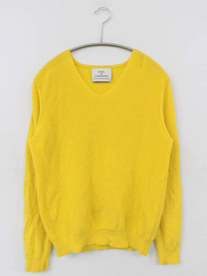 WOOL&CASHMERE/Tシャツ/カットソー/トップス/イエロー