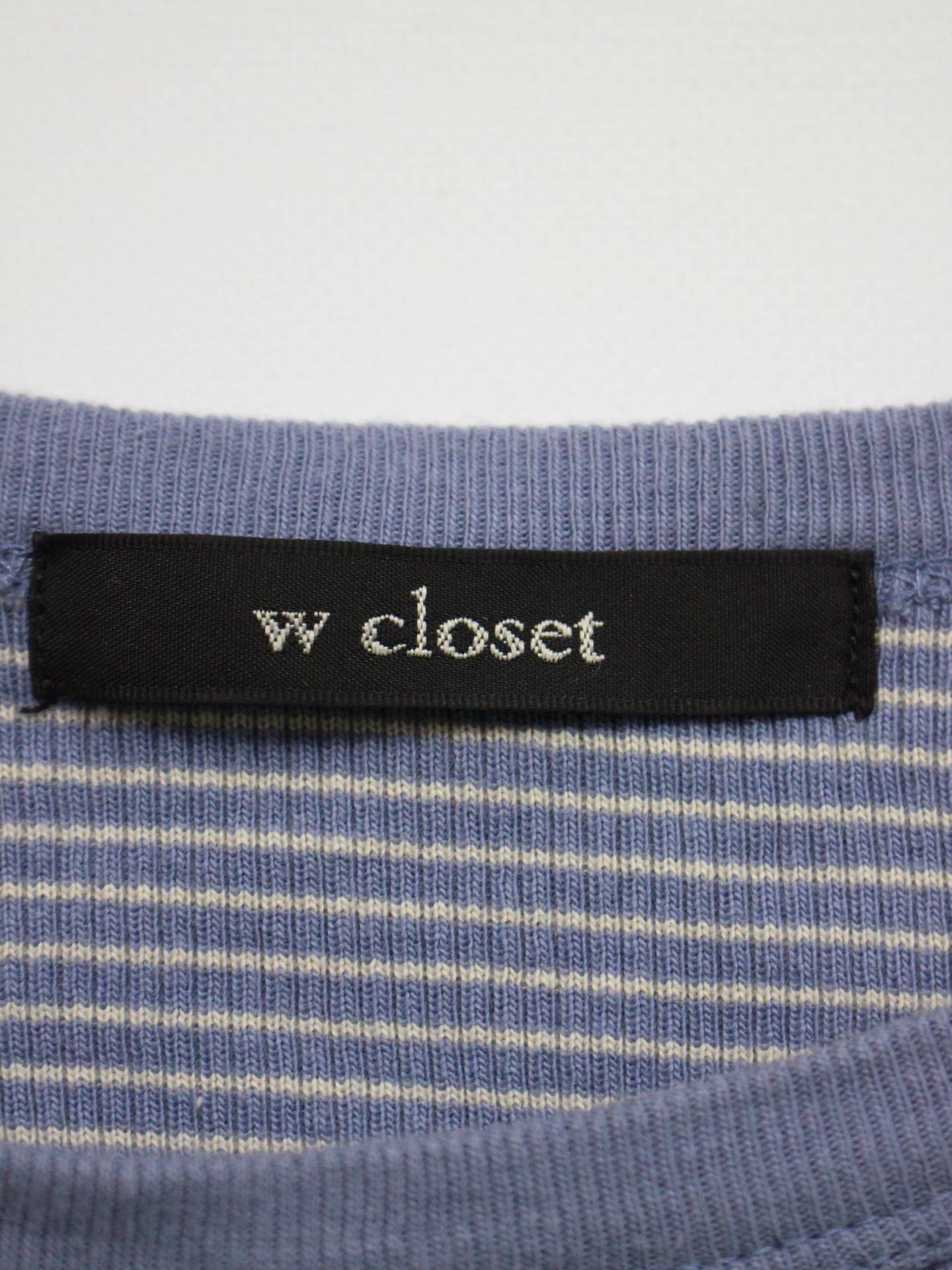 w closet/ダブルクローゼット/ニット/セーター/トップス/ブルー/F