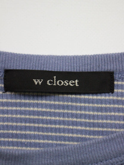 w closet/ダブルクローゼット/ニット/セーター/トップス/ブルー/F