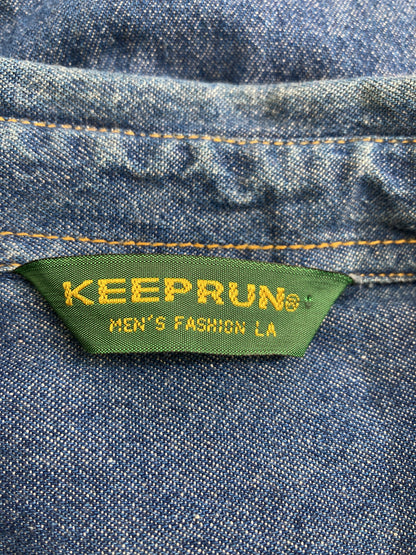 KEEPRUN/シャツ/ブラウス/トップス/ネイビー