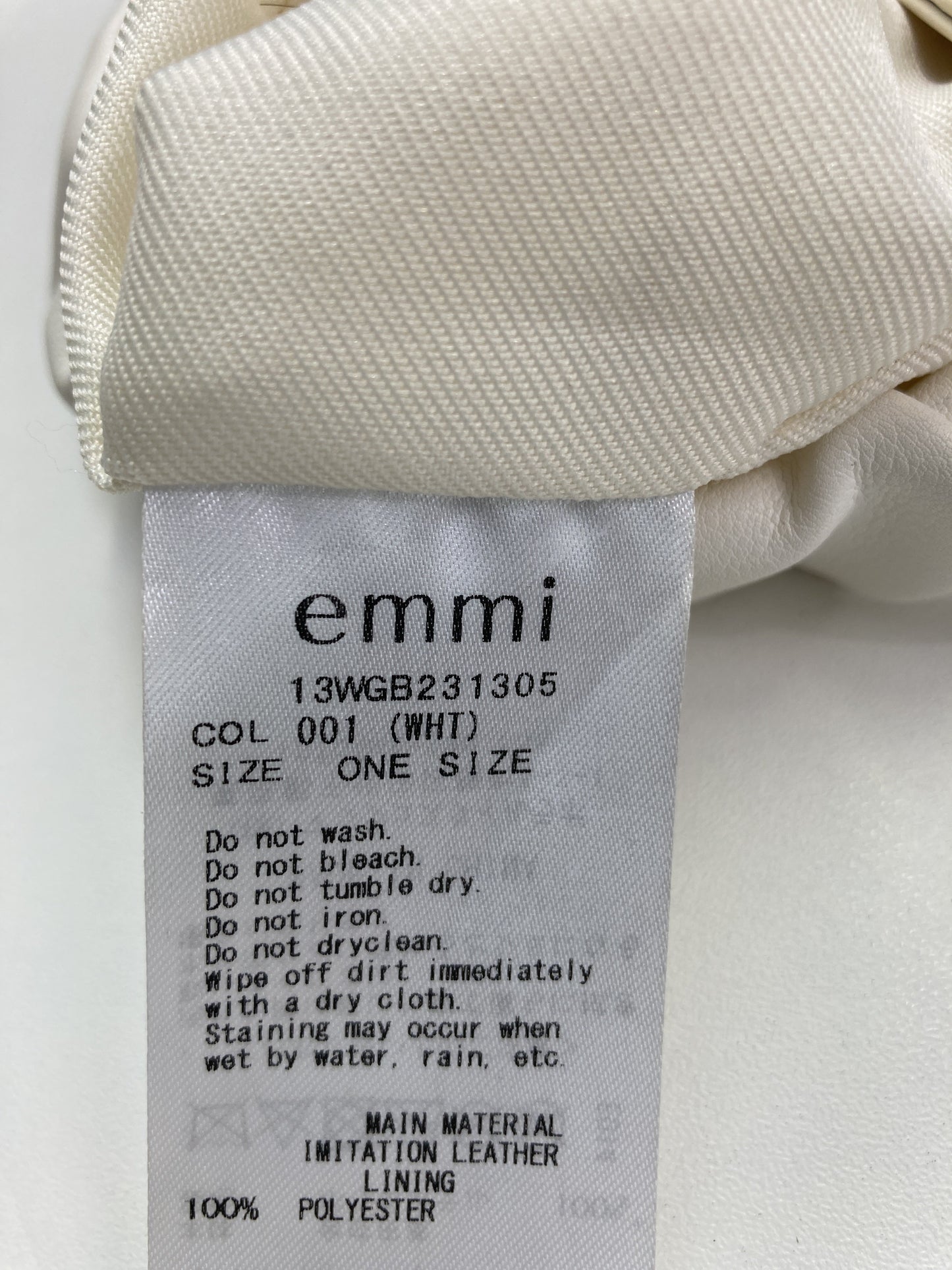 emmi/ハンドバッグ/バッグ/ホワイト/ONE SIZE