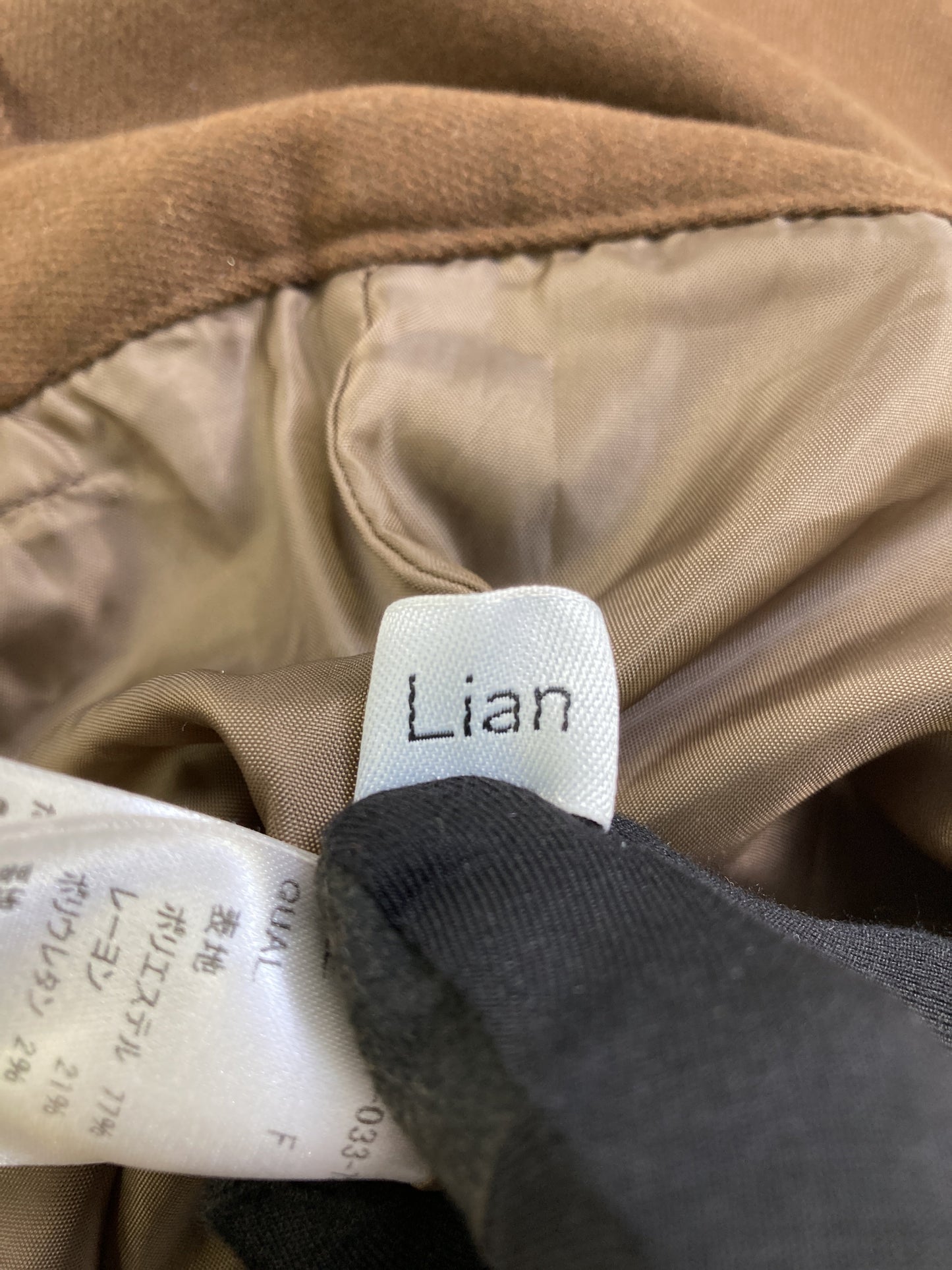 Lian/リアン/スラックス/パンツ/ブラウン/F