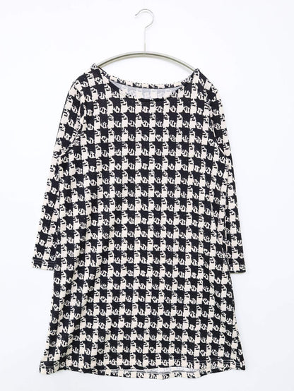 チュニック/ワンピース/ドレス/ブラック/M