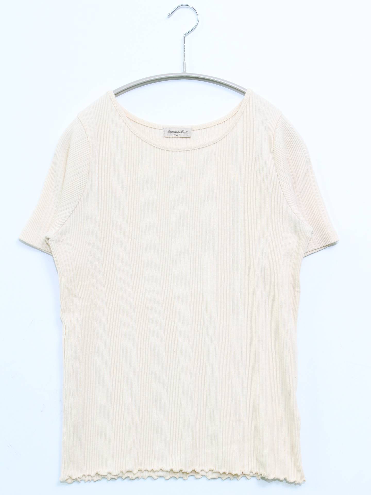 Samansa Mos2/Tシャツ/カットソー/トップス/ホワイト/F