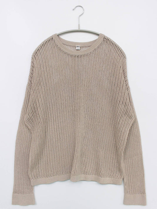UNIQLO/ユニクロ/ニット/セーター/トップス/ベージュ/XL