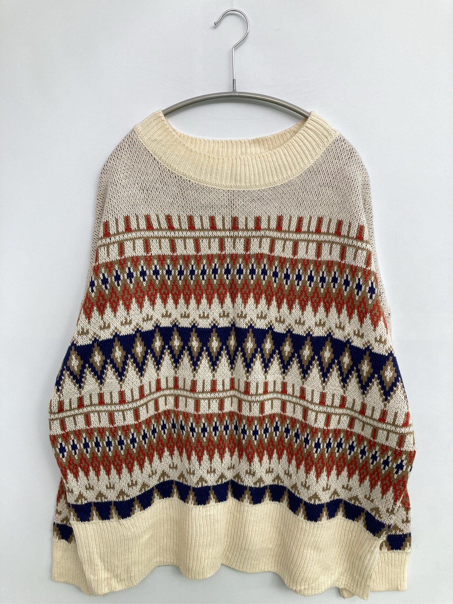 ニット/セーター/トップス/ホワイト/X-Large