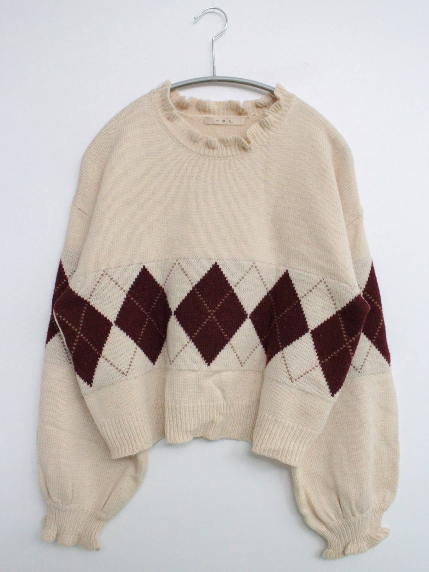 ems excite/エムズエキサイト/ニット/セーター/トップス/ベージュ/M