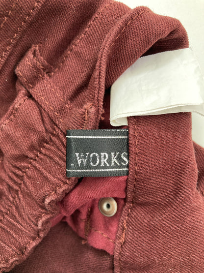 .WORKS/ショート/ミニスカート/スカート/レッド/ウエスト64　　　　ヒップ91