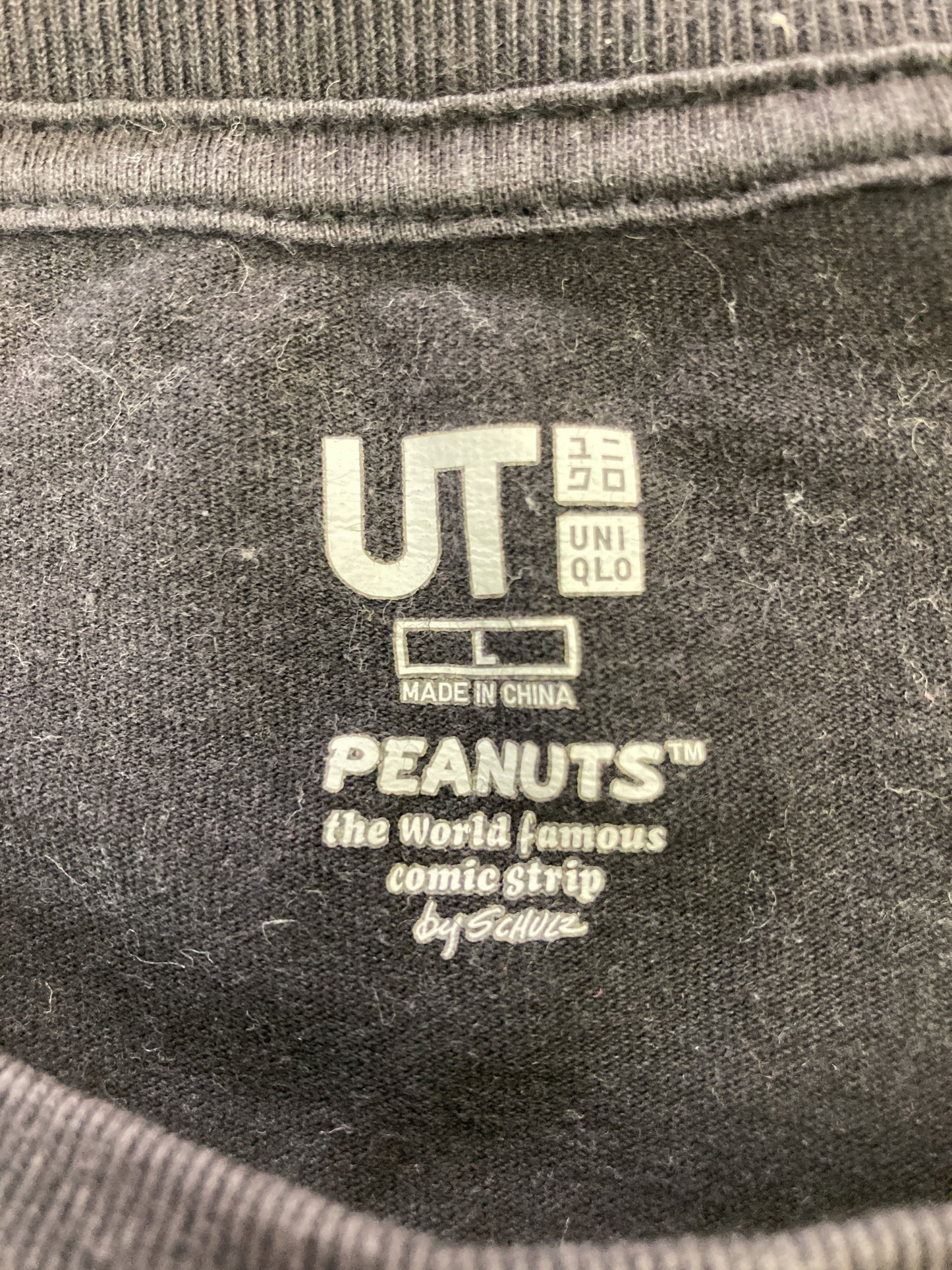 UNIQLO/ユニクロ/Tシャツ/カットソー/トップス/ブラック/L