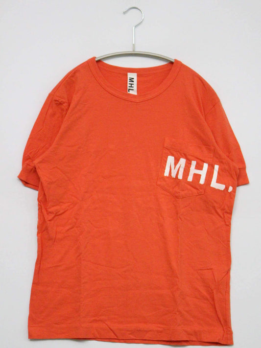 MHL./エムエイチエル/Tシャツ/カットソー/トップス/オレンジ/M