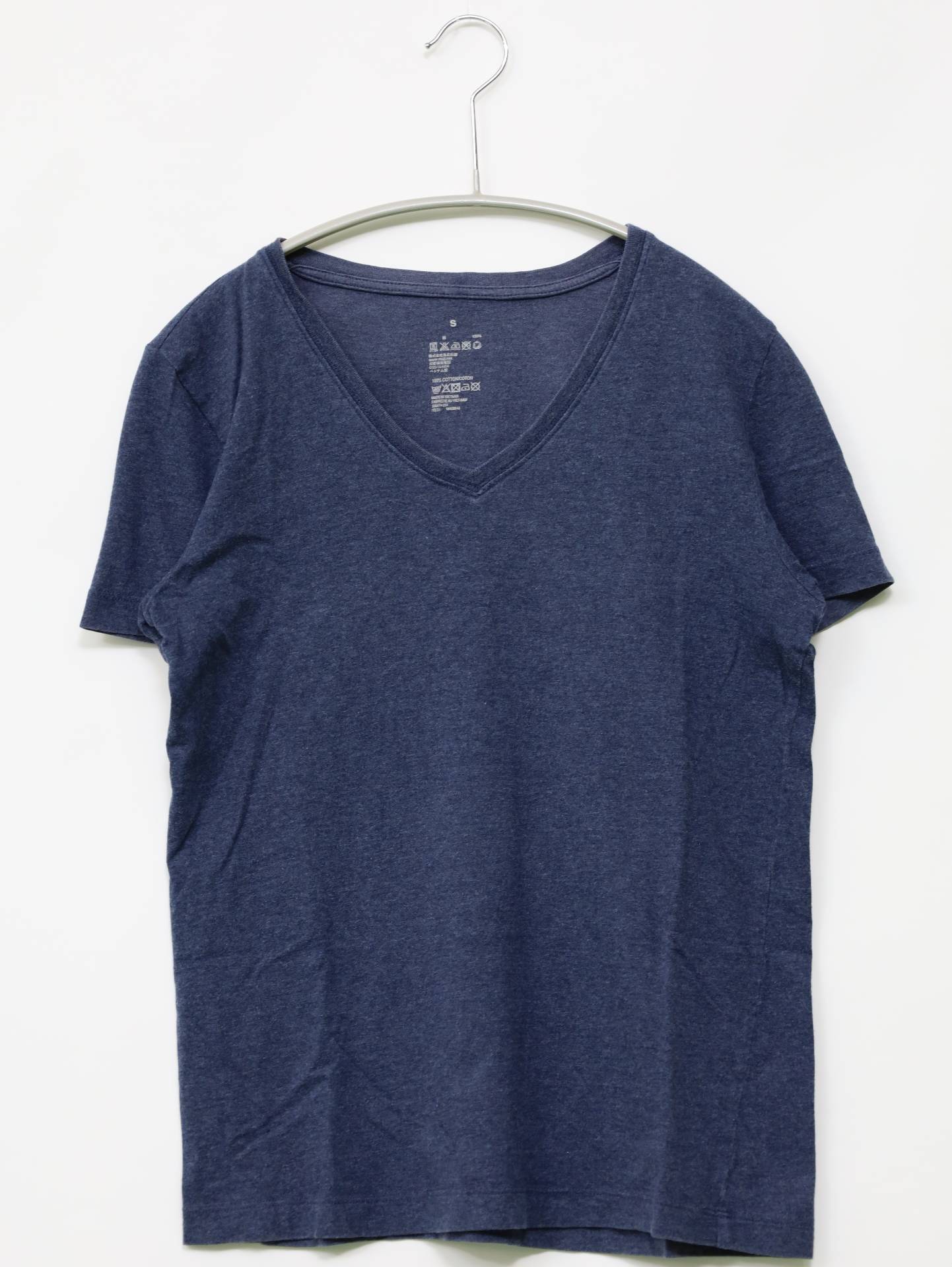 無印良品/Tシャツ/カットソー/トップス/ネイビー/S