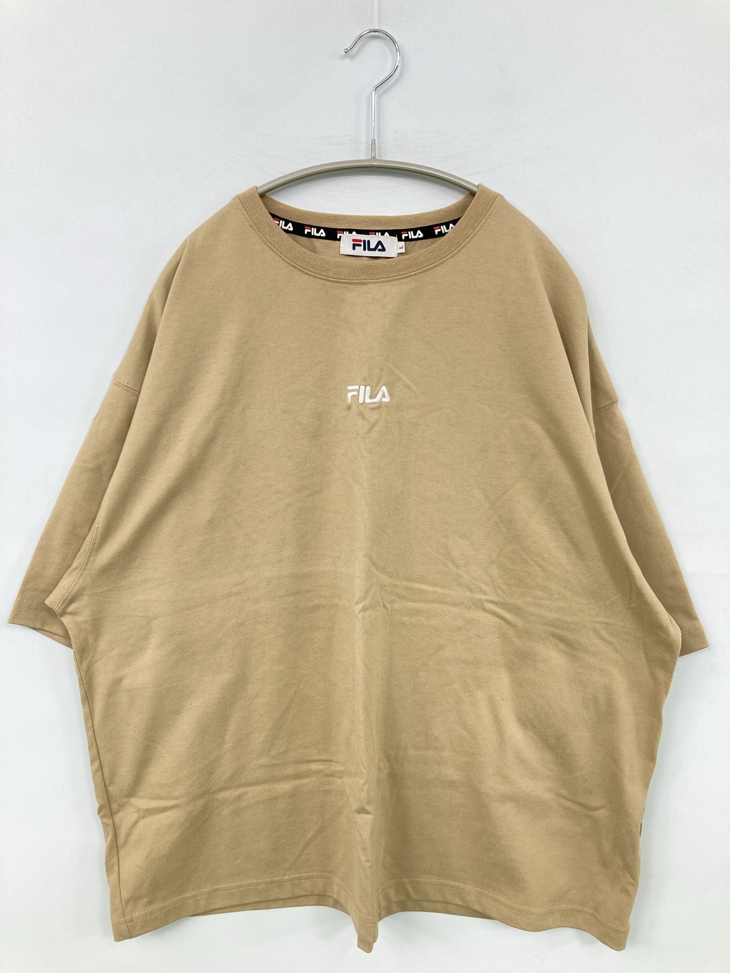 FILA/フィラ/Tシャツ/カットソー/トップス/ベージュ/L