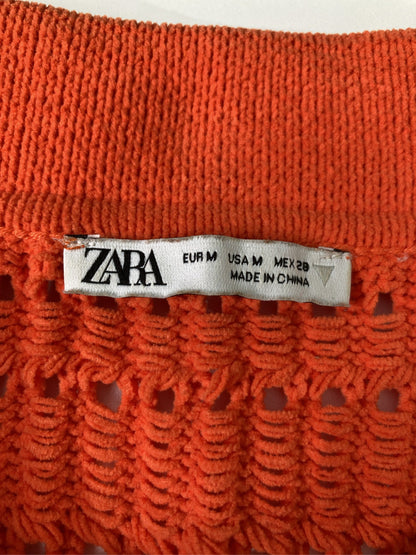 ZARA/ザラ/ニット/セーター/トップス/オレンジ/M
