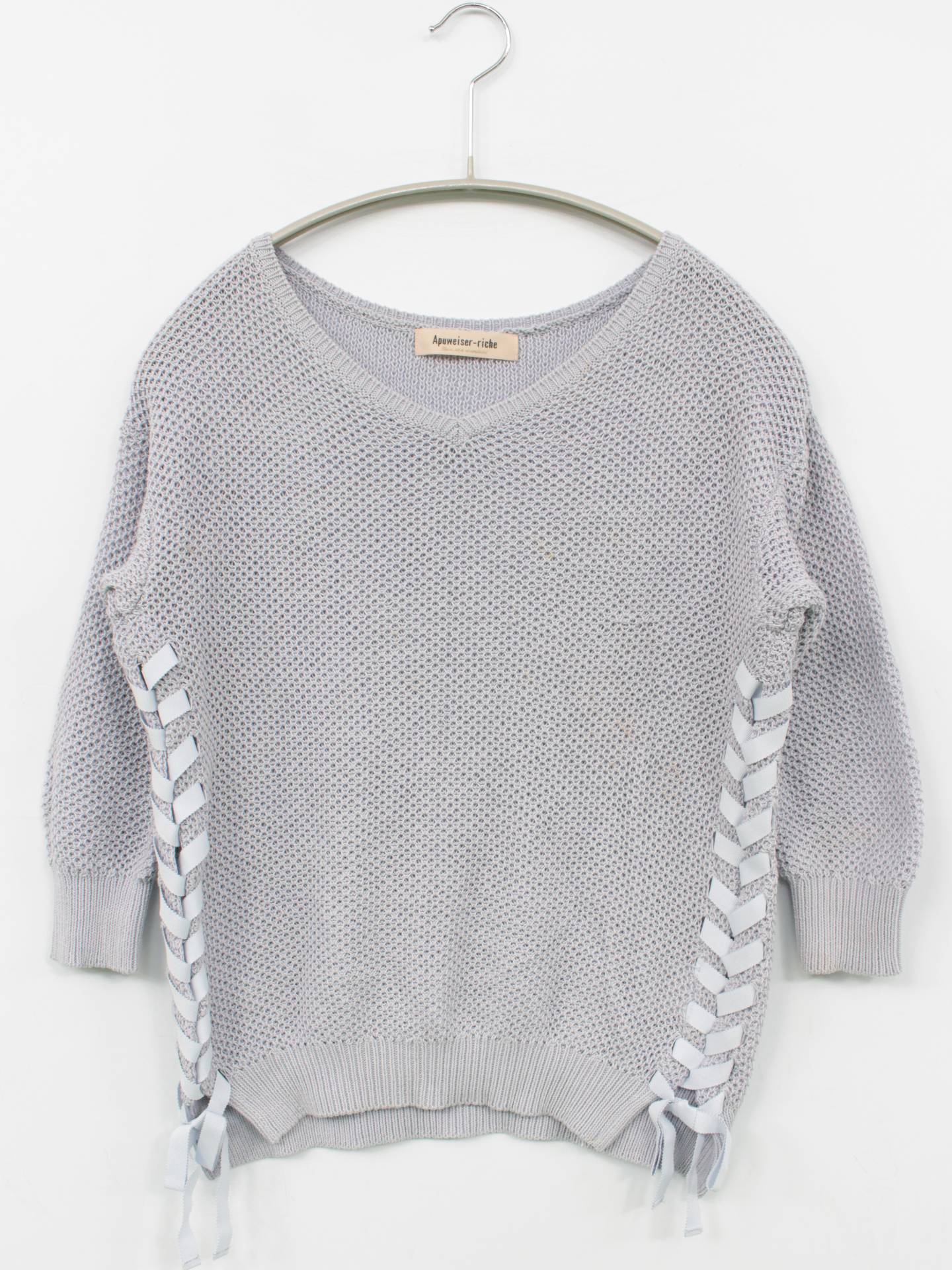 Apuweiser-riche/ニット/セーター/トップス/グレー/2