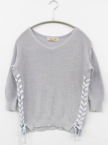 Apuweiser-riche/ニット/セーター/トップス/グレー/2