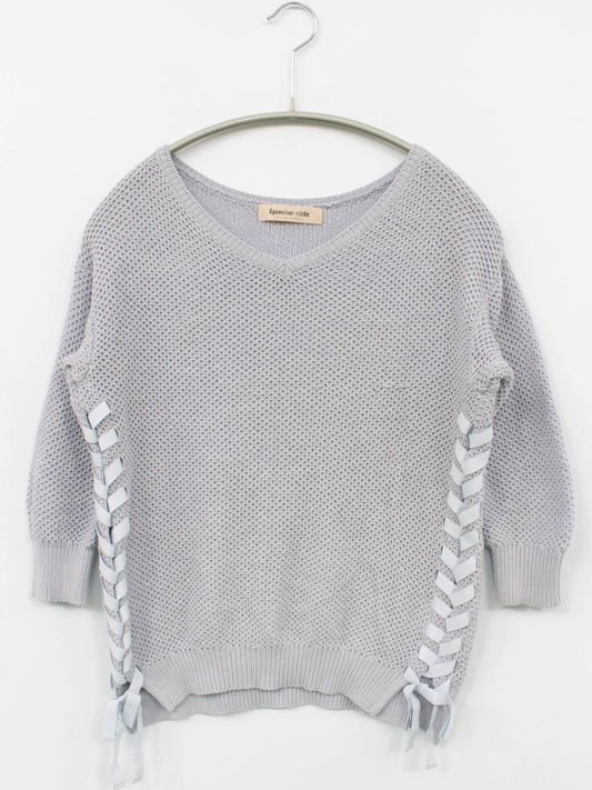 Apuweiser-riche/ニット/セーター/トップス/グレー/2