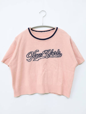 ニット/セーター/トップス/ピンク