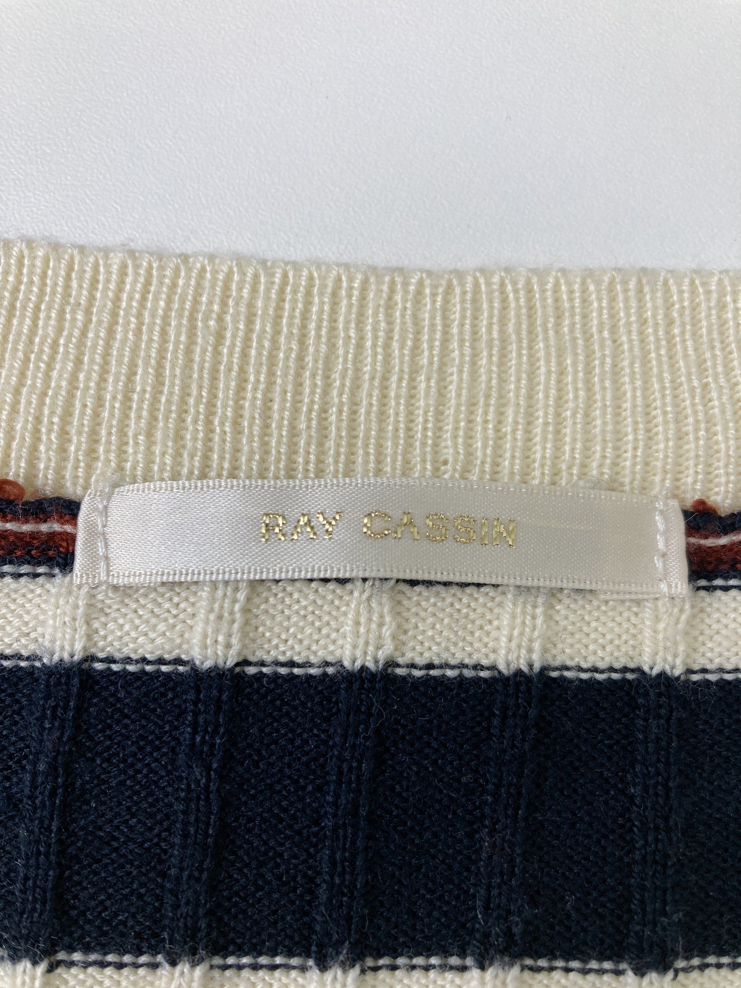 RAY CASSIN/レイカズン/ニット/セーター/トップス/ネイビー/F