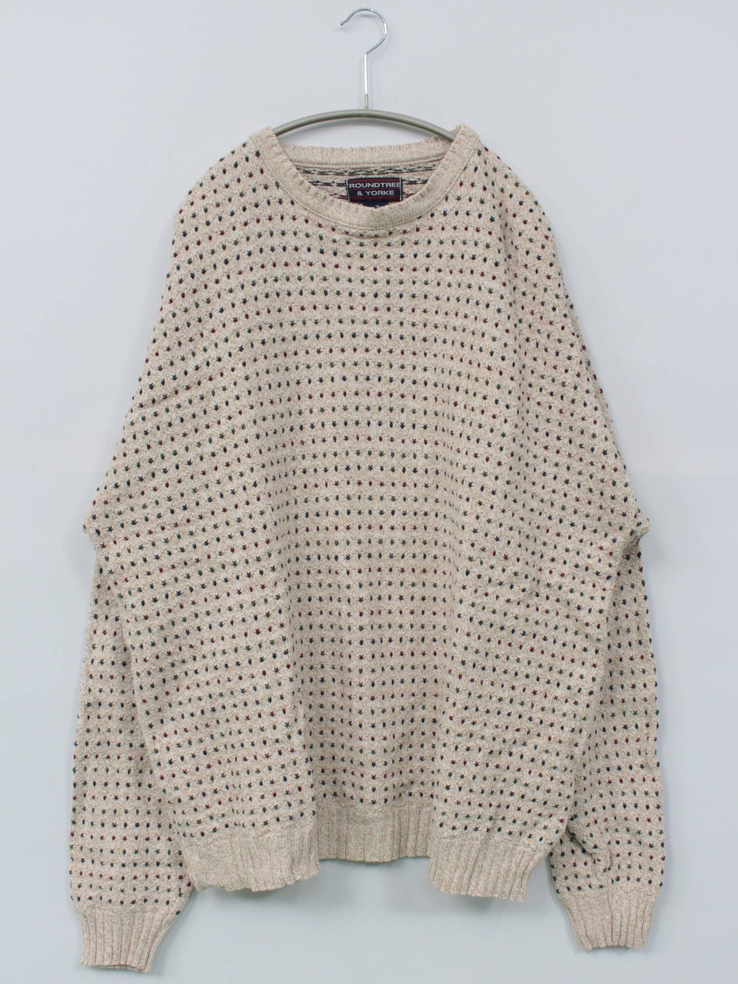 ROUNDTREE &YORKE/ニット/セーター/トップス/ホワイト/XL