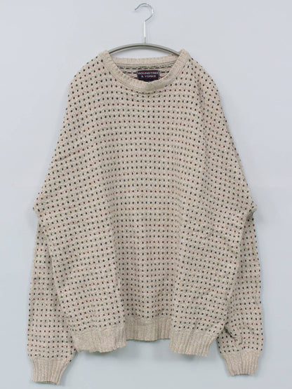 ROUNDTREE &YORKE/ニット/セーター/トップス/ホワイト/XL
