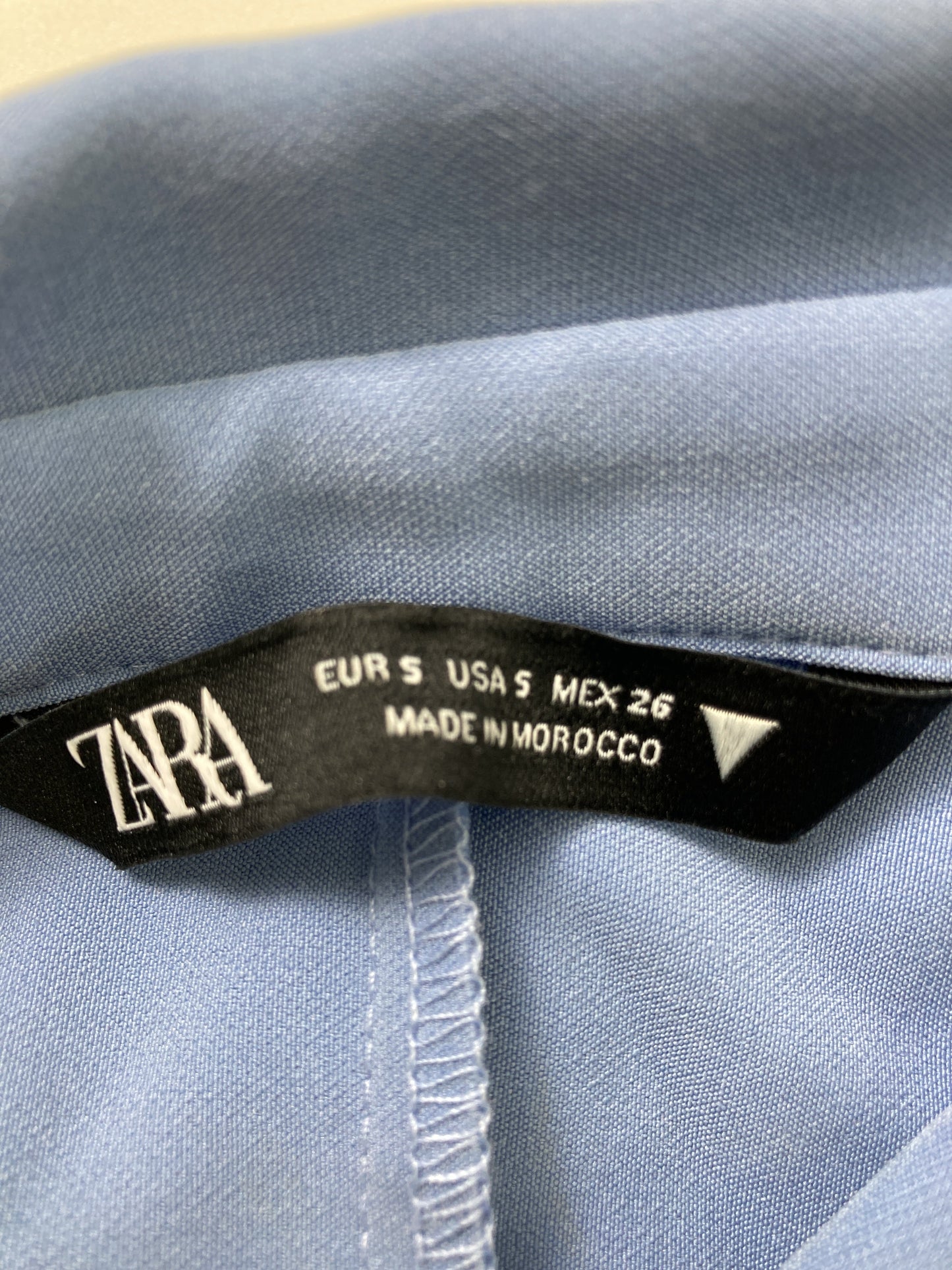 ZARA/ザラ/シャツワンピース/ワンピース/ドレス/ブルー/S