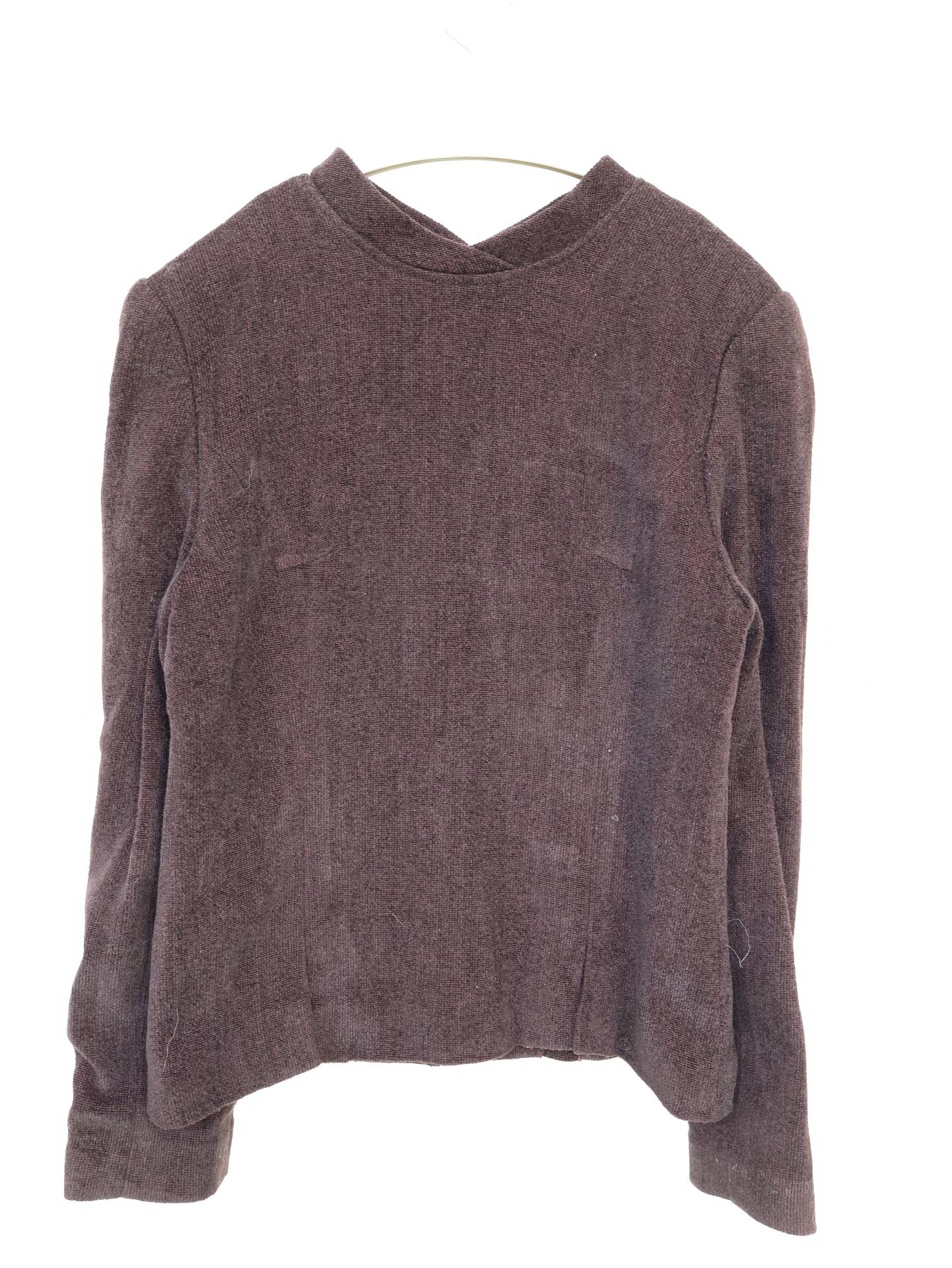 ノーカラージャケット/ジャケット/アウター/ブラウン/9